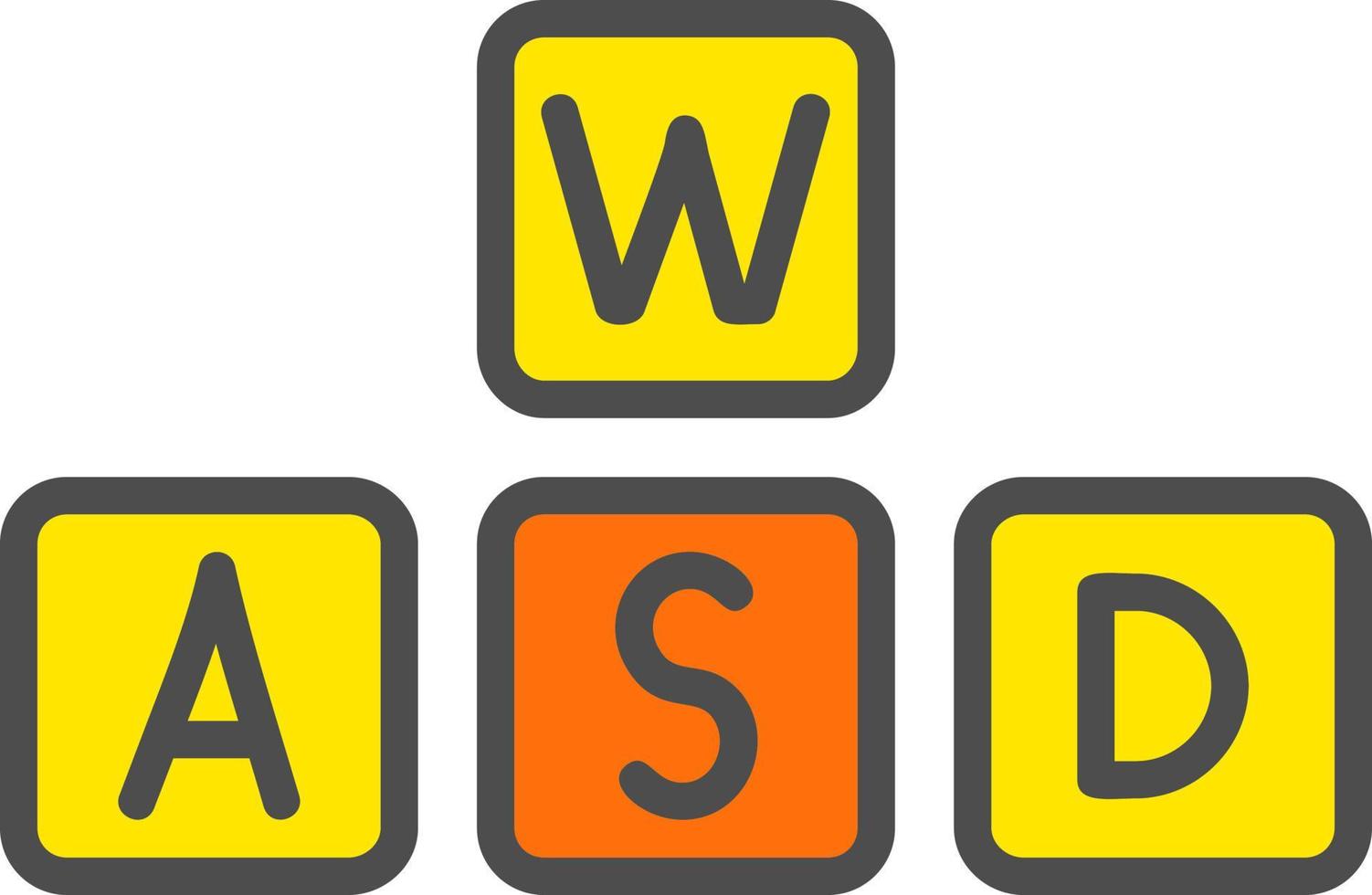 Wasd Vector Icon