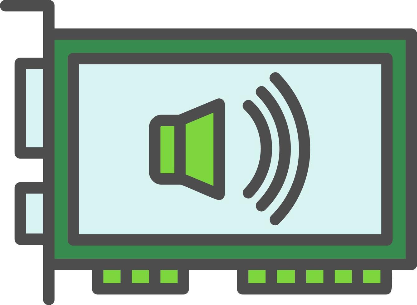 Sound Card Vector Icon