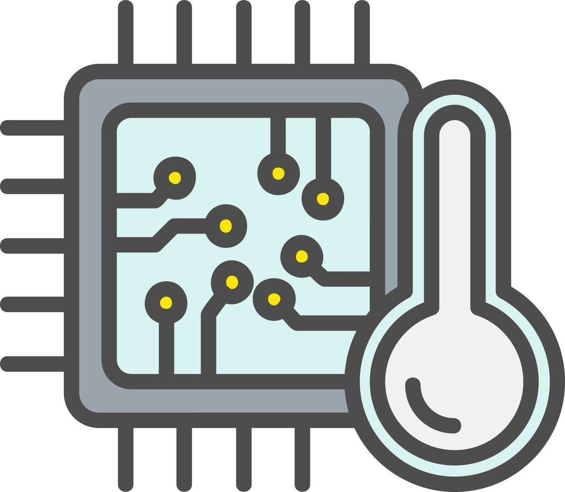 CPU Tempreture Vector Icon