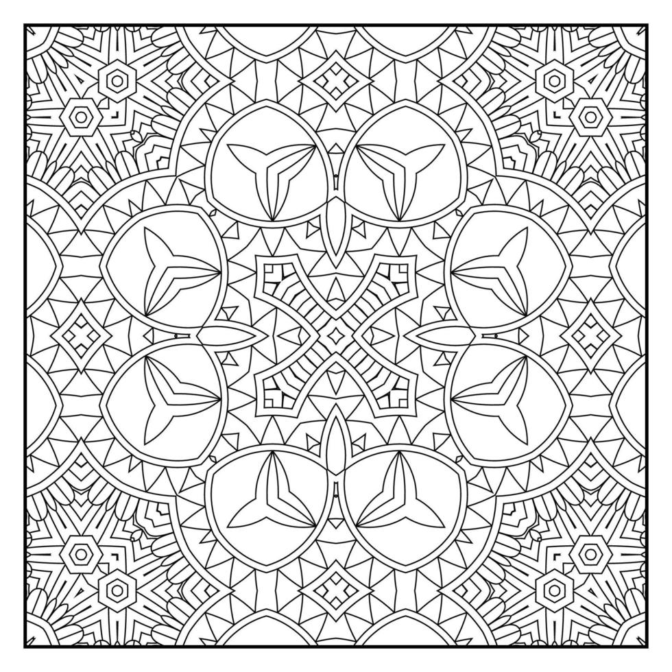 mandala para colorear página para adultos. fondo de mandalas. patrón de  mandala página para colorear. Fondo