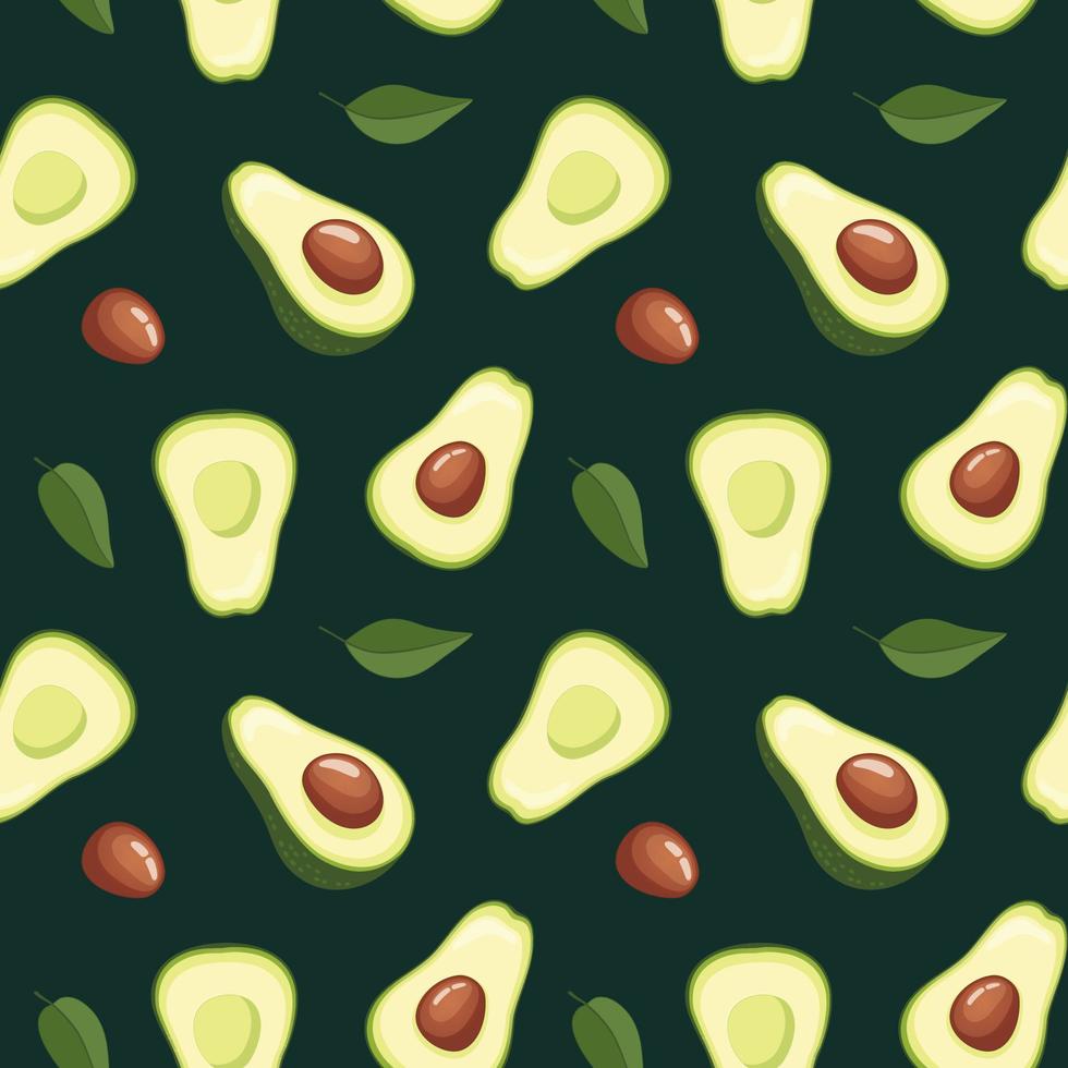 Avocado vector pattern