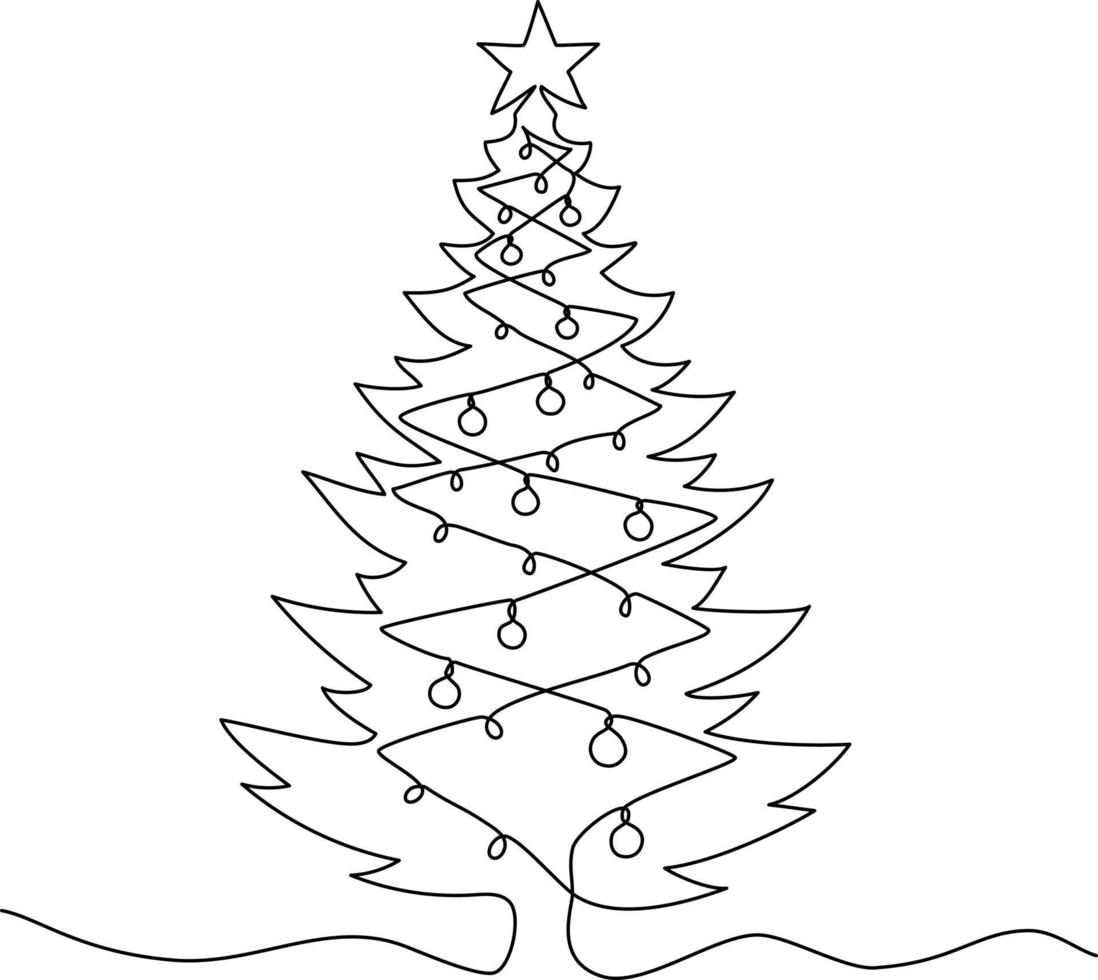 Abstract Christmas tree vector