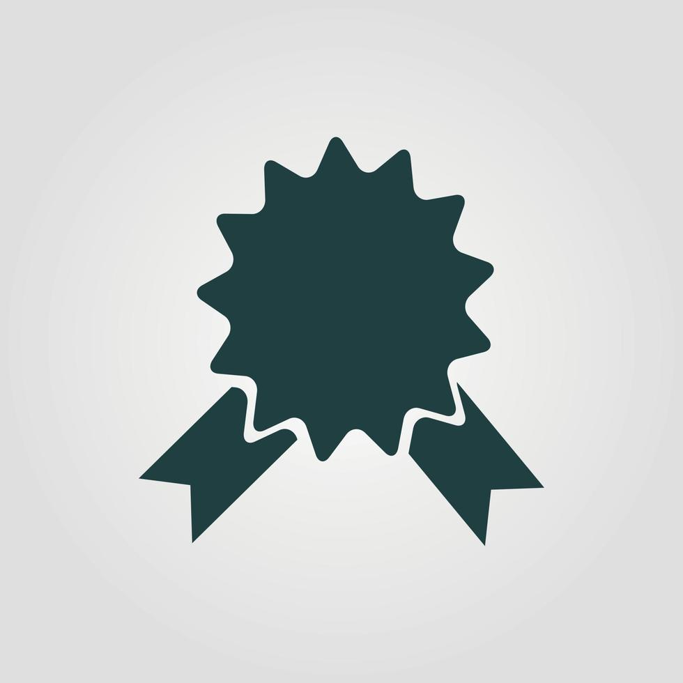 star shaped label vector icon. Black illustration isolated on white background for graphic and web design.