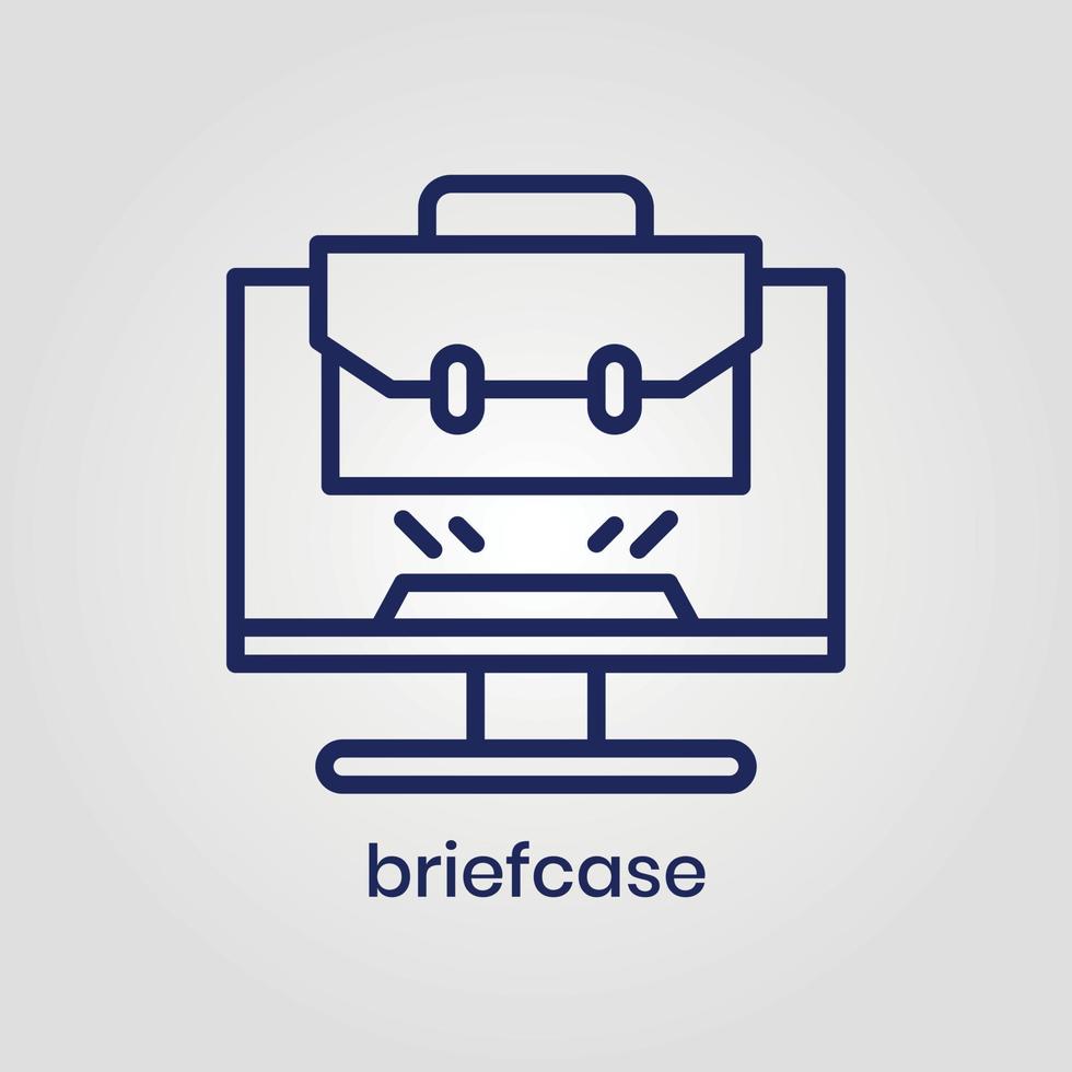 Briefcase icon vector eps file Adobe Illustrator Artwork