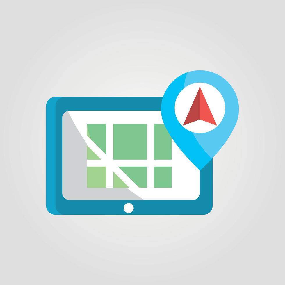 Location map icon, GPS pointer mark vector icon Adobe Illustrator Artwork