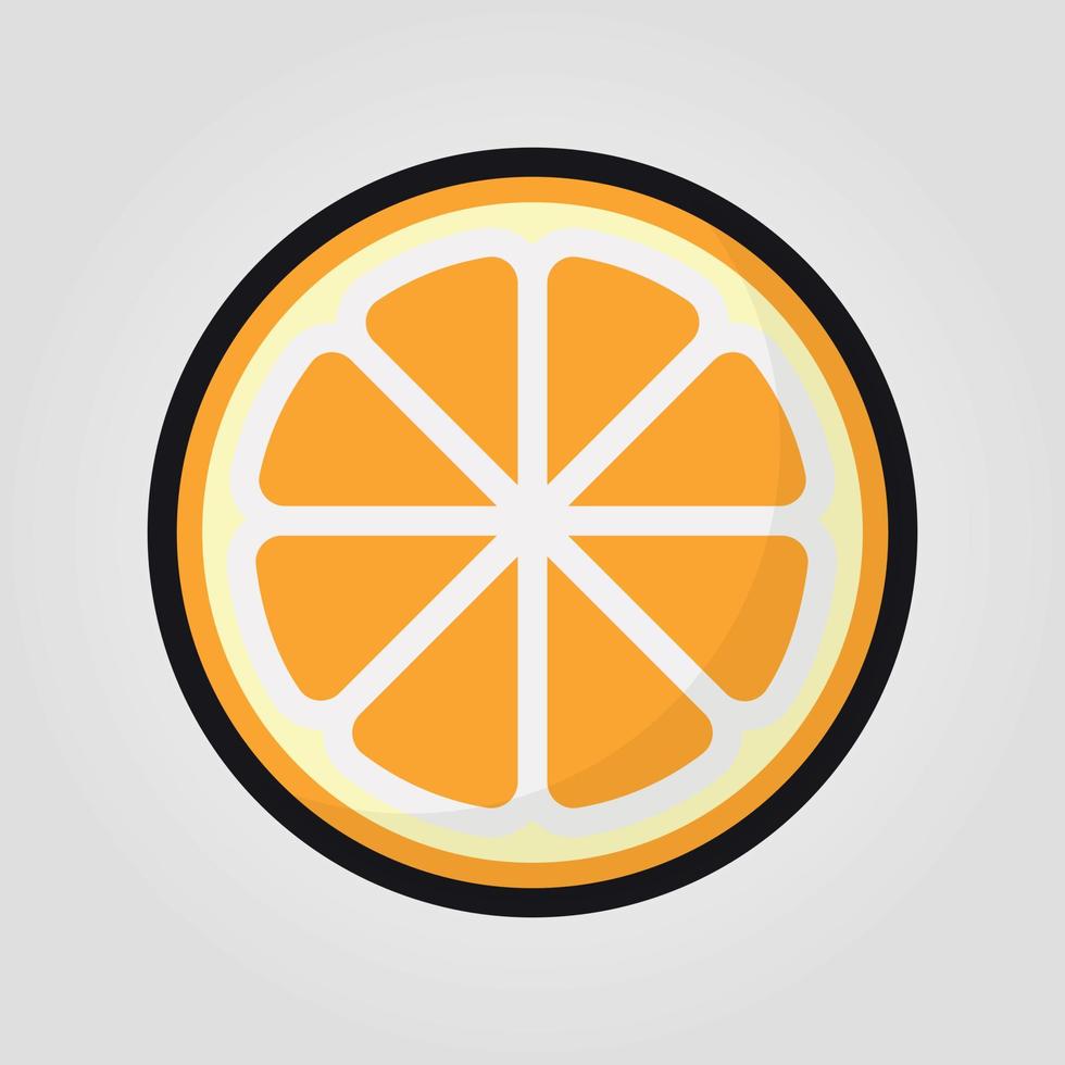 Orange Fruit Social Media Emoji. Modern Simple Vector For Web Site Or Mobile App Adobe Illustrator Artwork