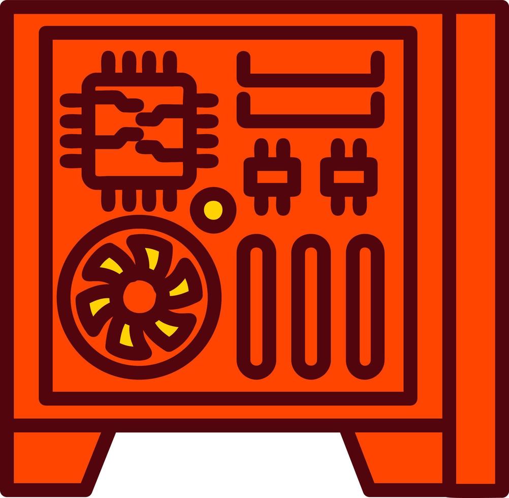 Gaming PC Vector Icon