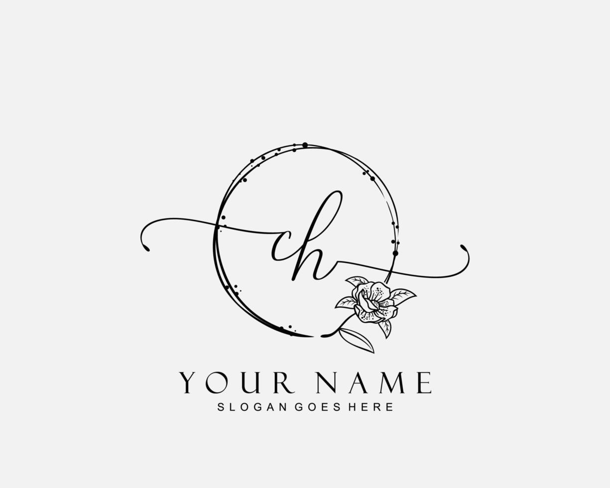 GM Letter Initial beauty monogram and elegant logo design, handwriting logo  of initial signature, wedding, fashion, floral and botanical with creative  template design. Stock Vector