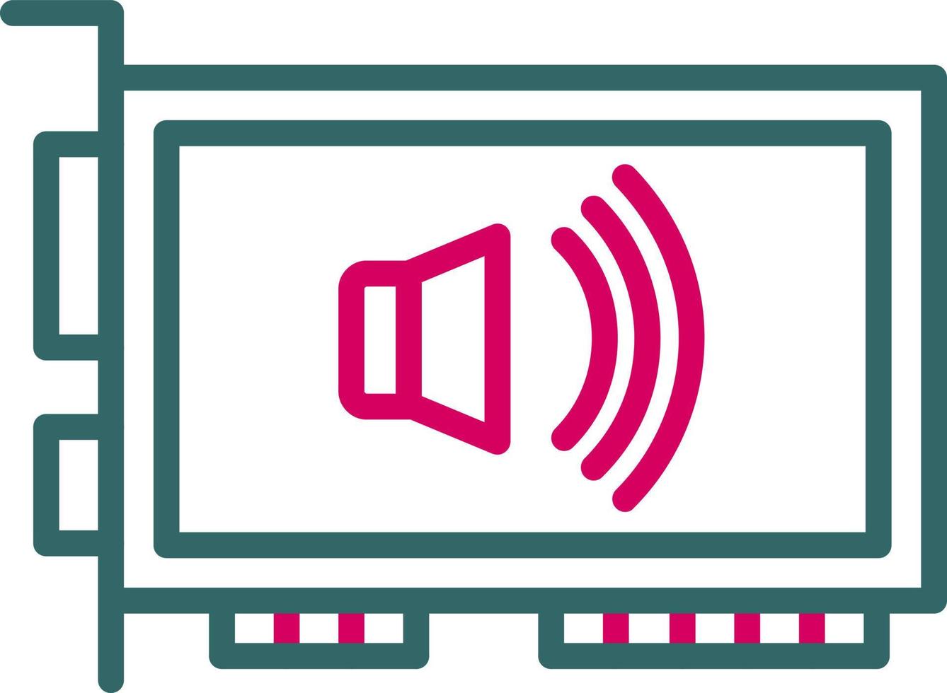 Sound Card Vector Icon