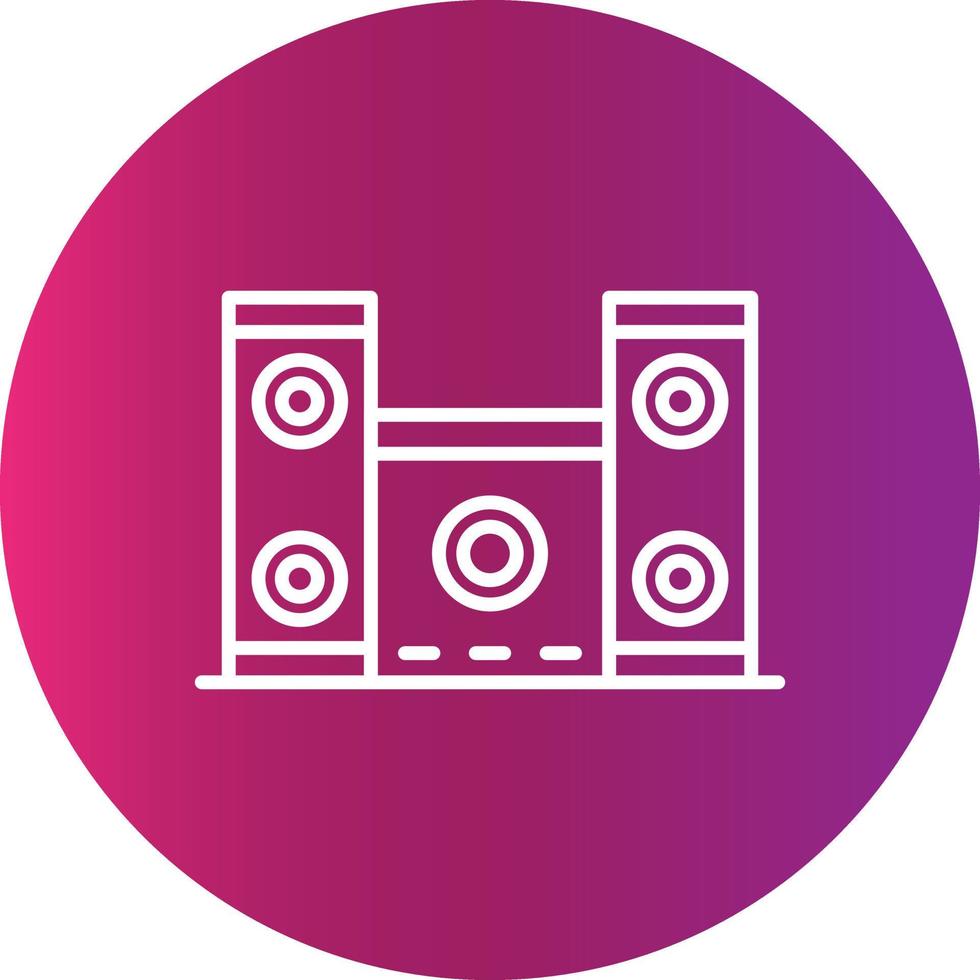 icono creativo de altavoces vector