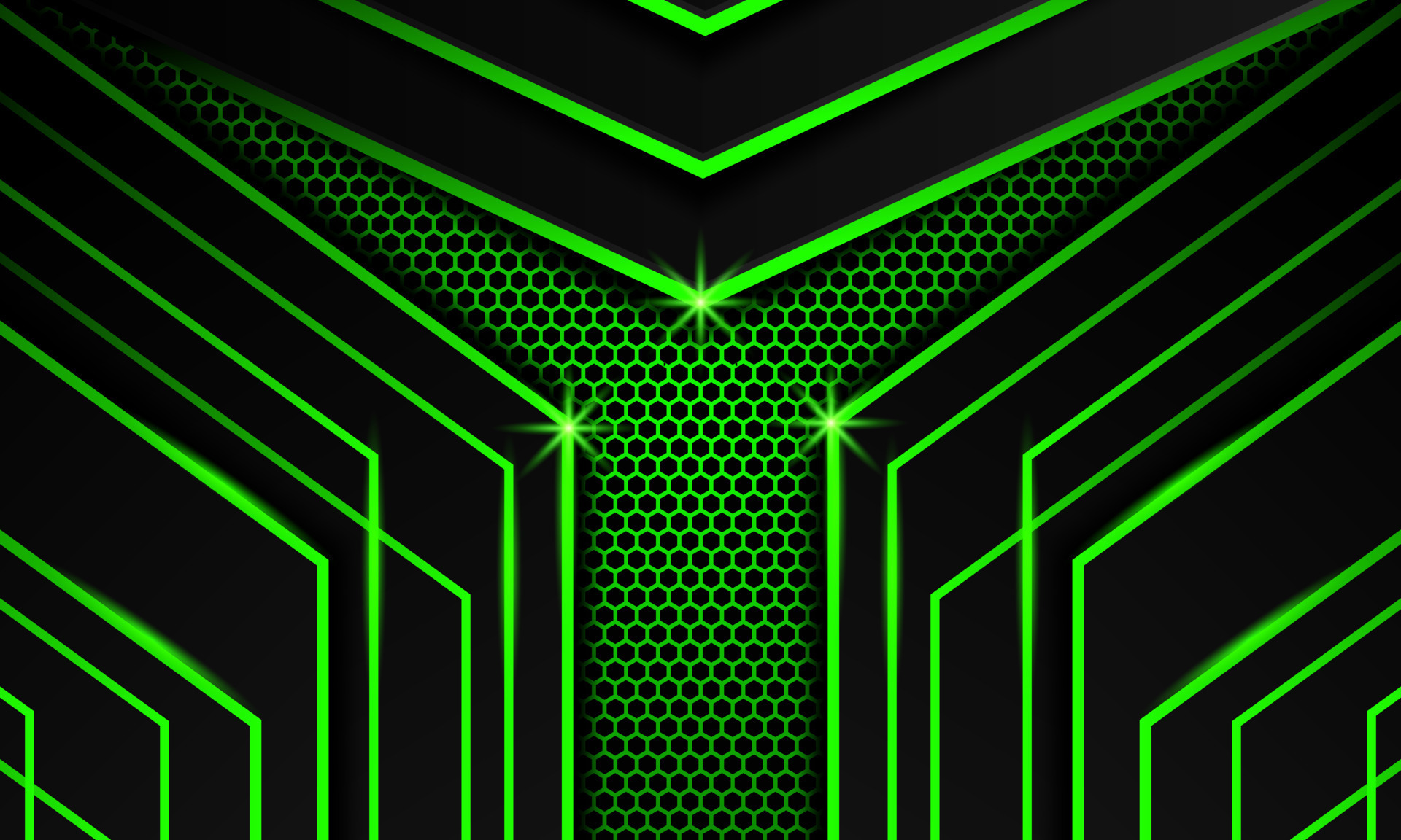 Abstract dark green Futuristic Gaming Background with hexagon pattern,dark  green geometric background for banner or Offline stream,gaming background  template 15998093 Vector Art at Vecteezy