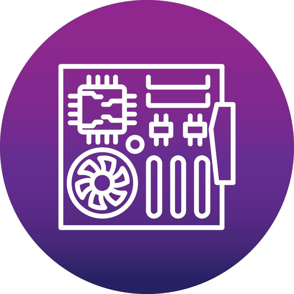 Gaming Motherboard Vector Icon