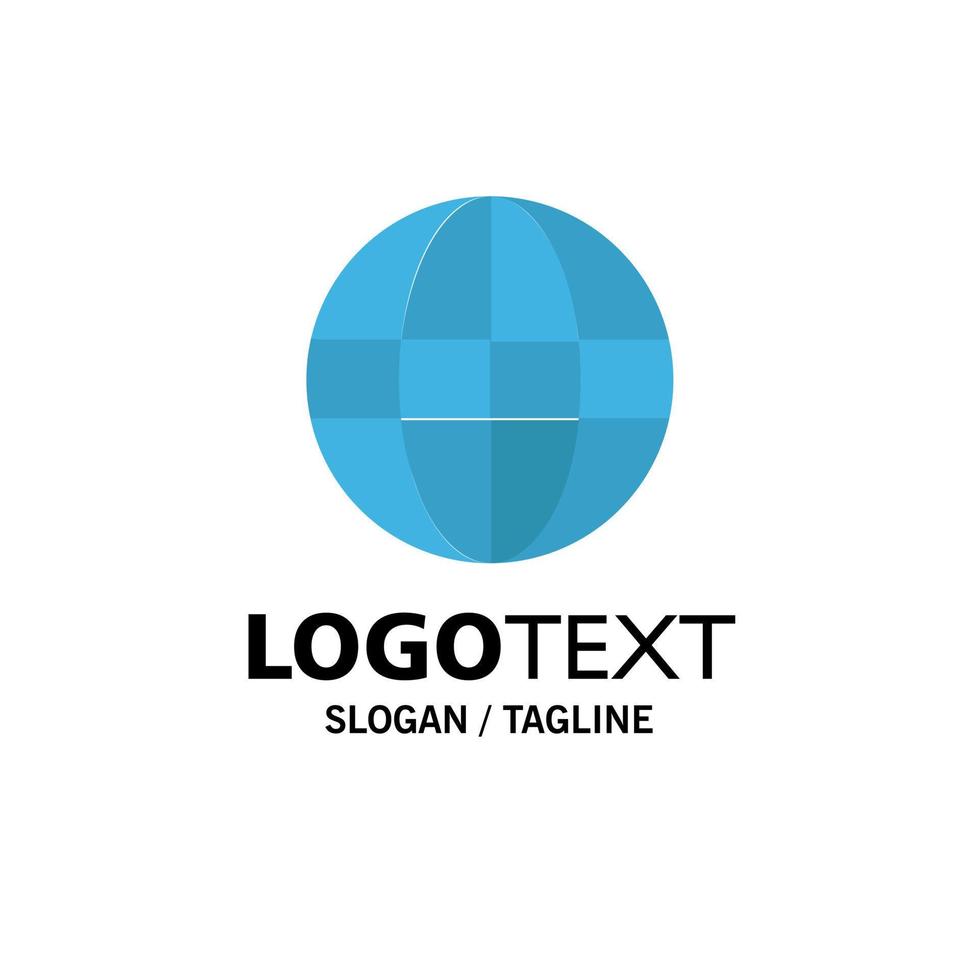 plantilla de logotipo de empresa de seguridad de internet de globo terráqueo color plano vector