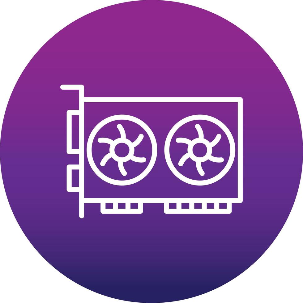 Graphic Card Vector Icon