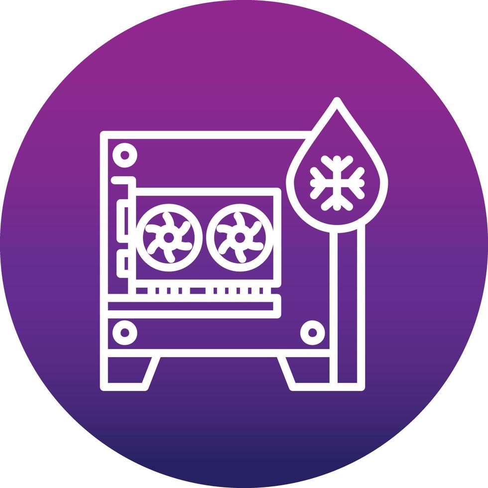 Cooled Pc Vector Icon
