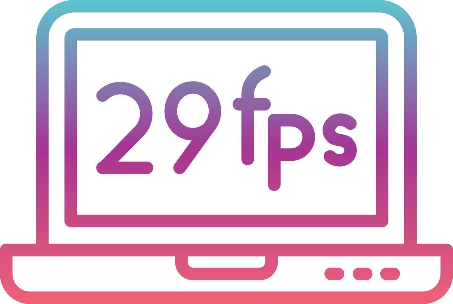 Frames Per Second Vector Icon