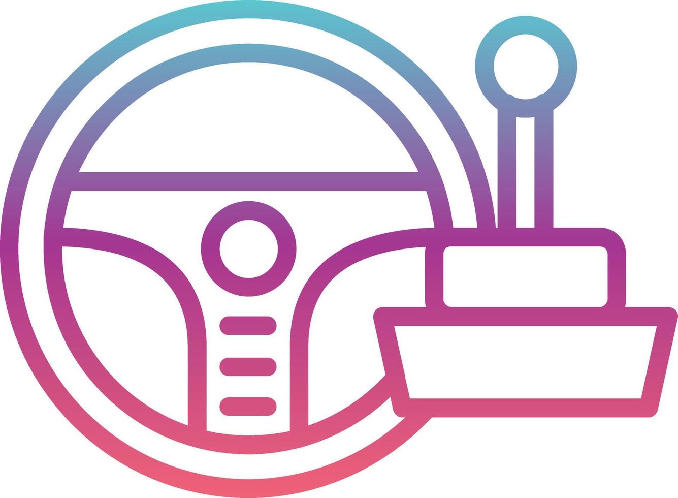 Steering Wheel Vector Icon