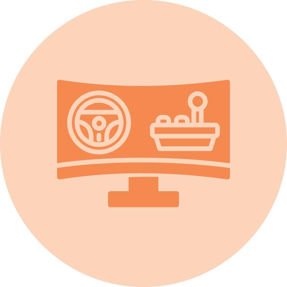 Gaming Monitor Vector Icon