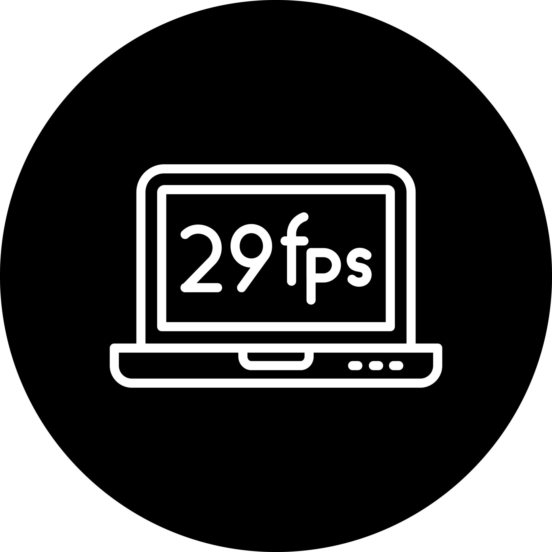 Frames Per Second Vector Icon 15999175 Vector Art at Vecteezy