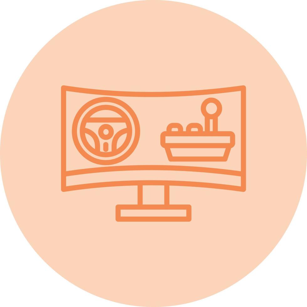Gaming Monitor Vector Icon