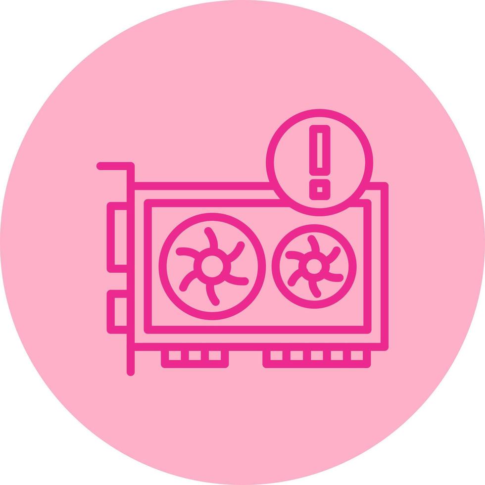 Gpu Error Vector Icon