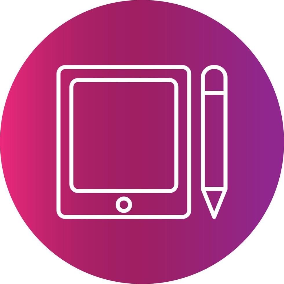 Graphic Tablet Creative Icon vector