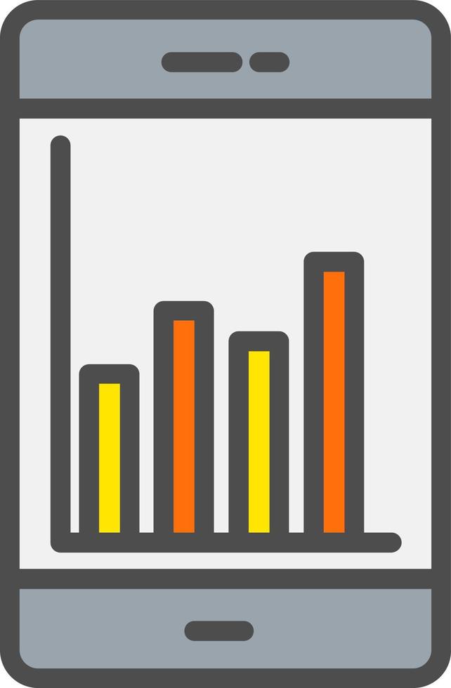 Mobile Analytics Vector Icon
