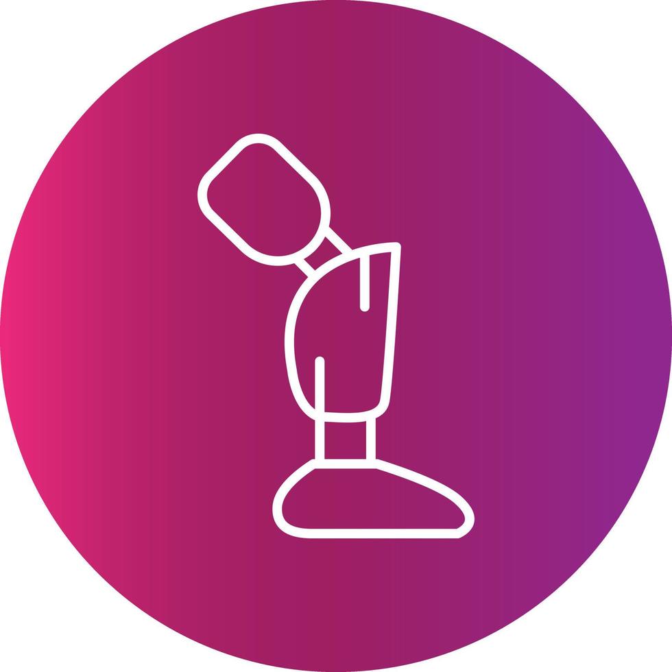 Prosthesis Creative Icon vector