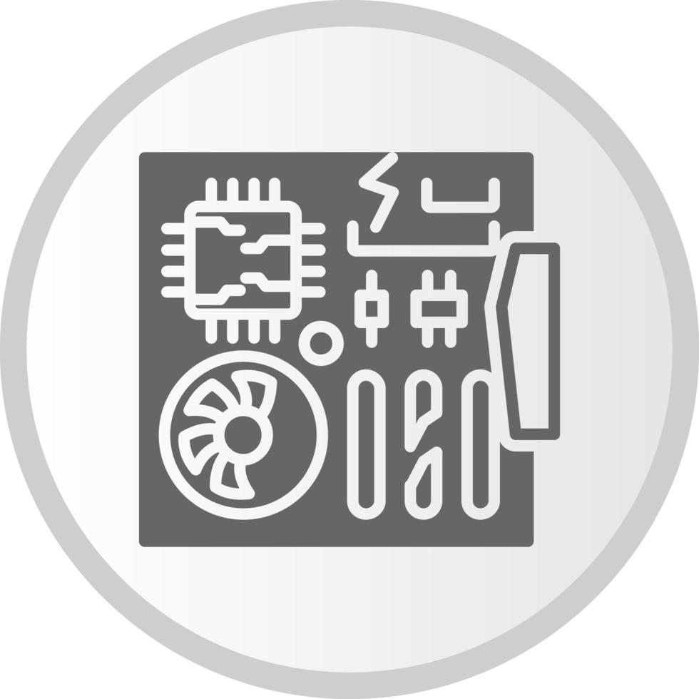 Damage Motherboard Vector Icon