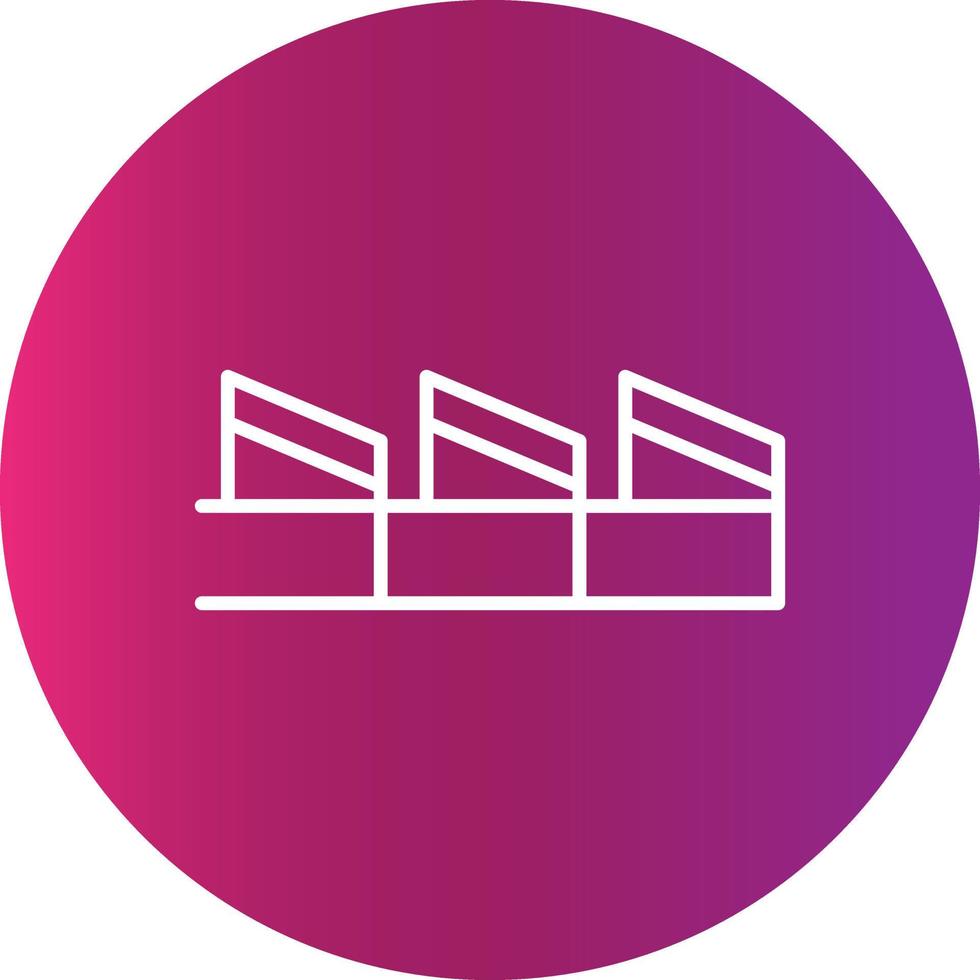 Hurdles Race Creative Icon vector