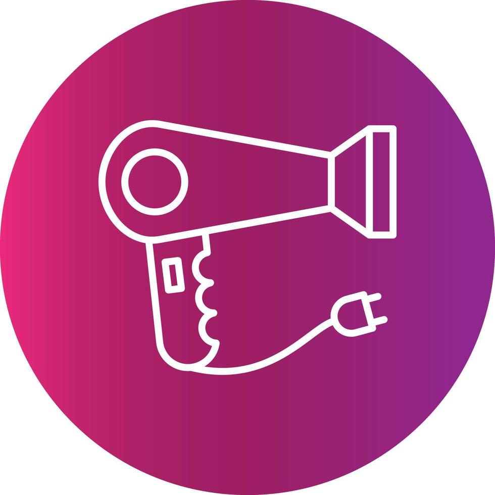 Hair Dryer Creative Icon vector