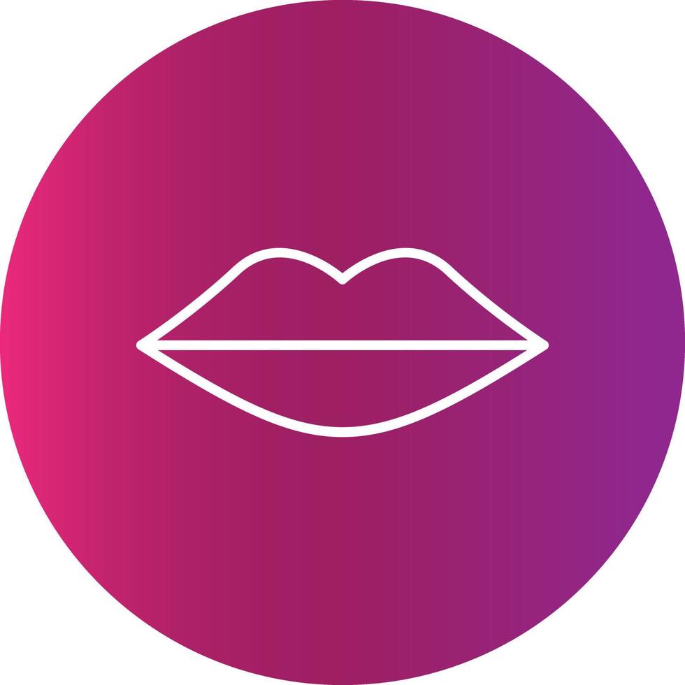 Lips Creative Icon vector