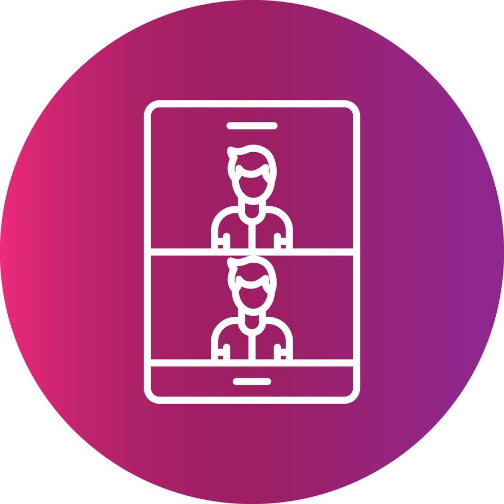 Video Calling Creative Icon vector