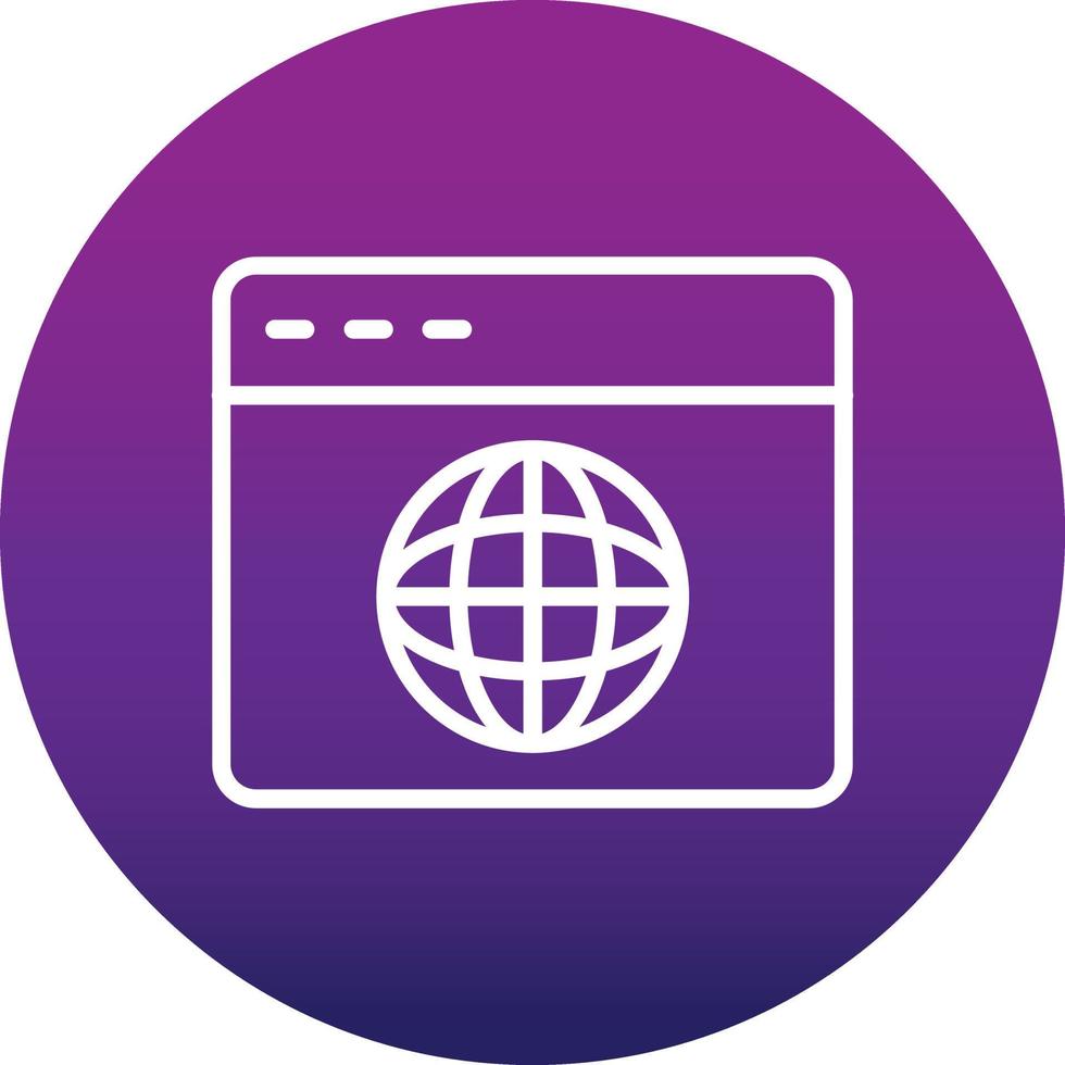 Web Browser Vector Icon