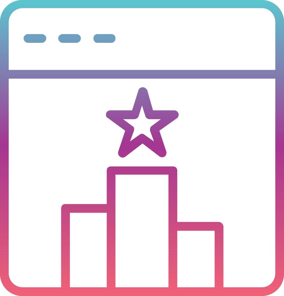 Ranking Vector Icon