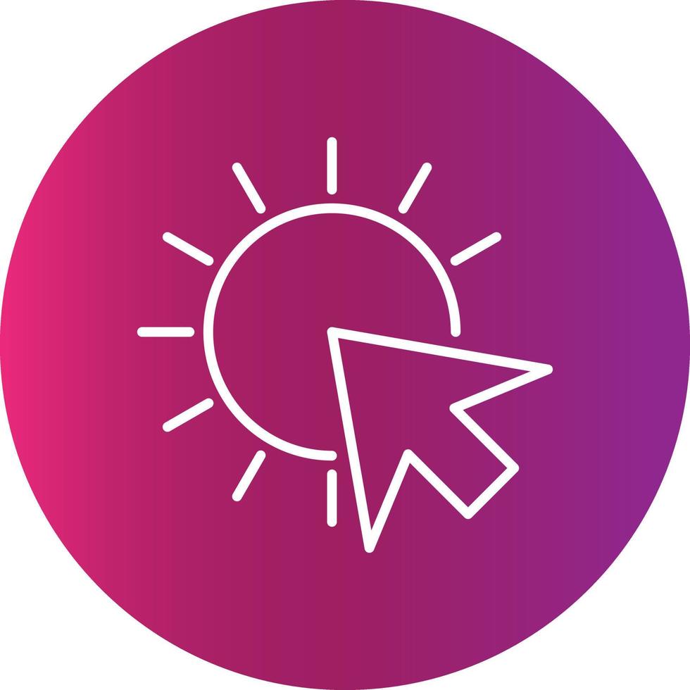 Pay Per Click Creative Icon vector