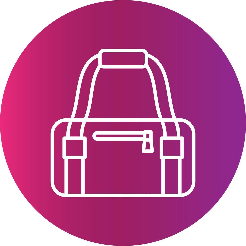 icono creativo de bolsa de deporte vector