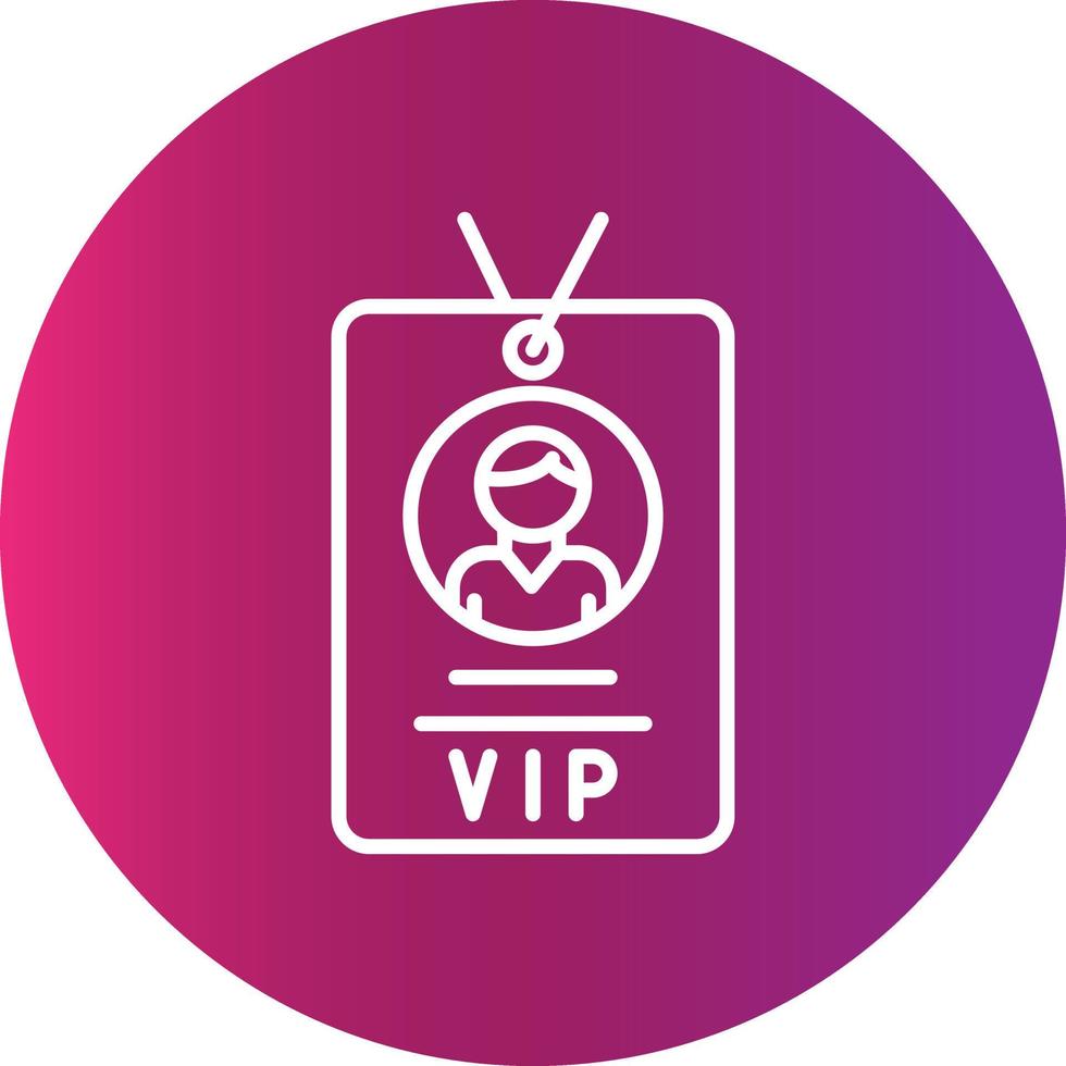 Vip Pass  Creative Icon vector
