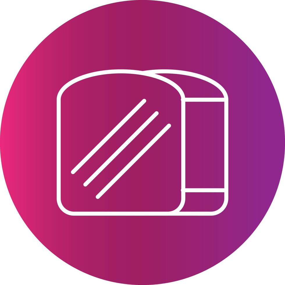 Toast Bread  Creative Icon vector