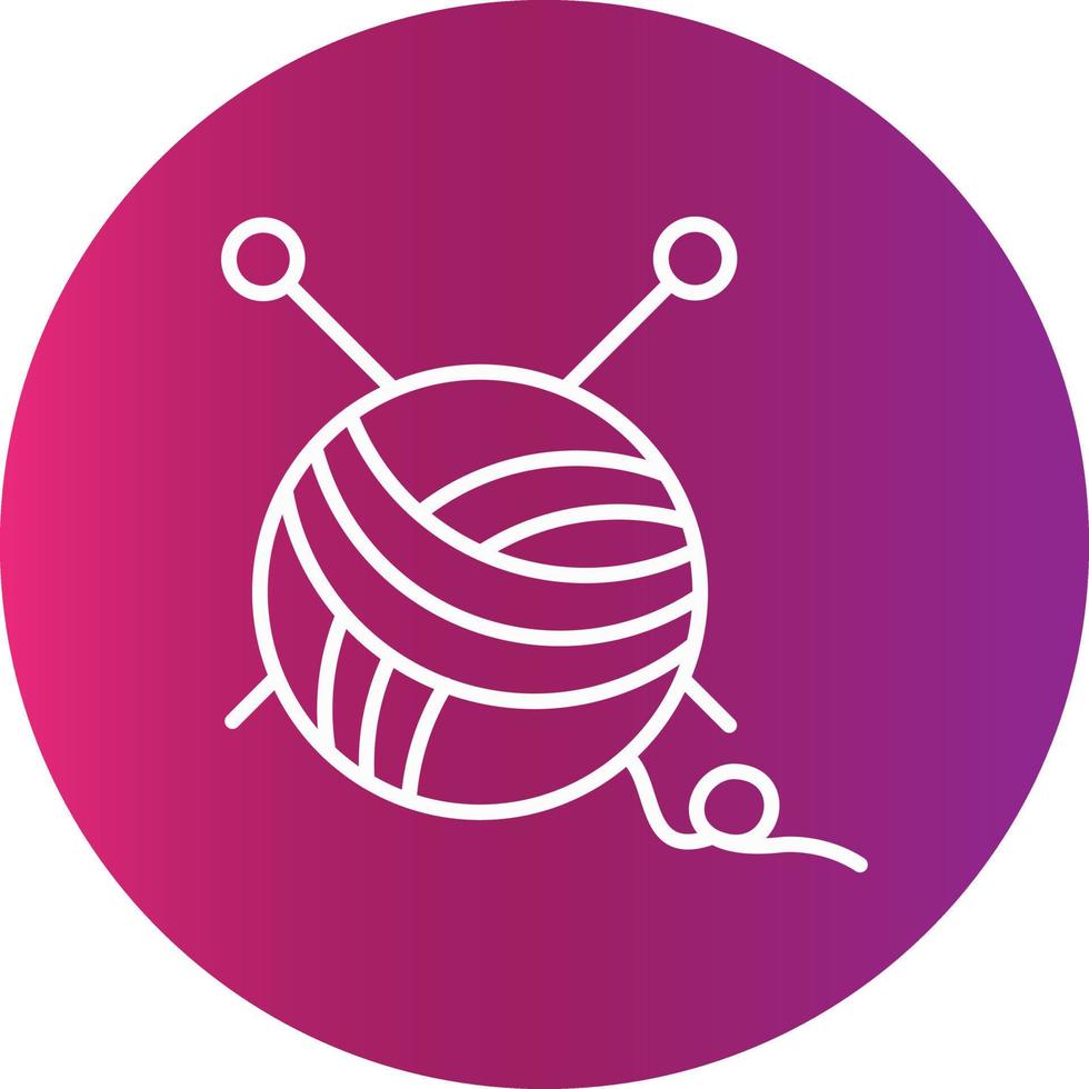 Knitting  Creative Icon vector
