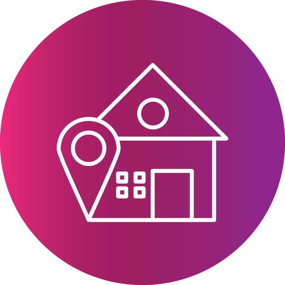 Home Location Creative Icon vector