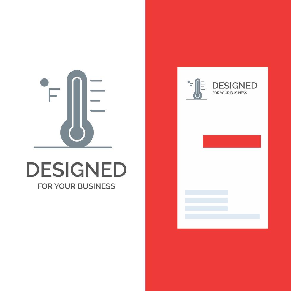 Cloud Light Rainy Sun Temperature Grey Logo Design and Business Card Template vector