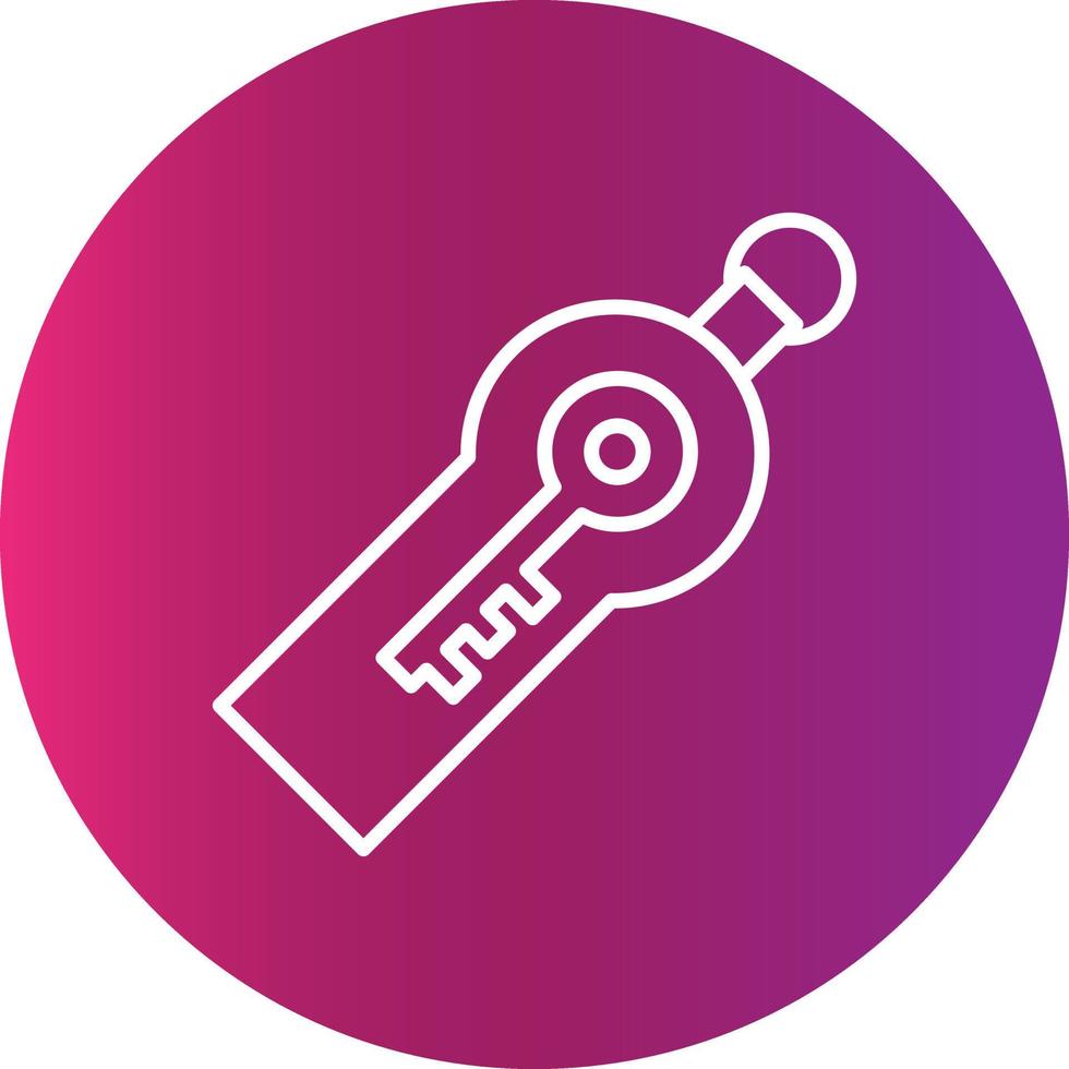 icono creativo de token de seguridad vector