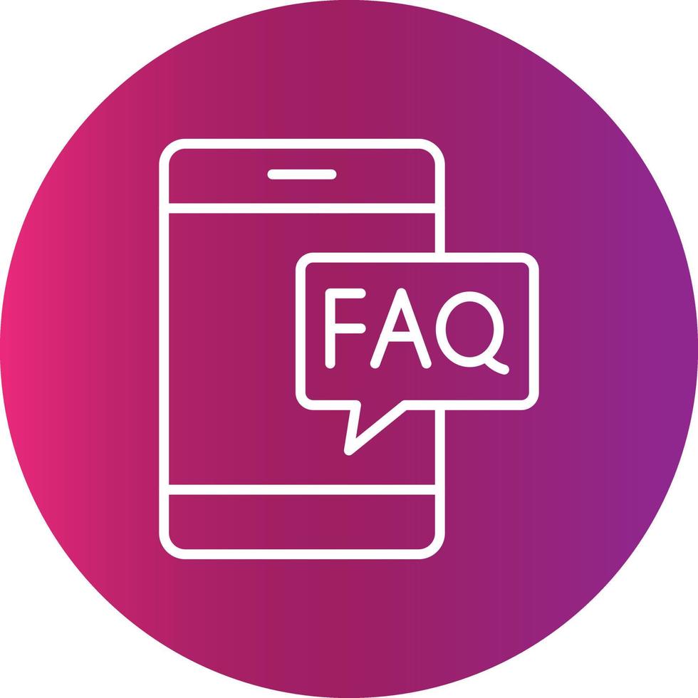 FAQ Creative Icon vector