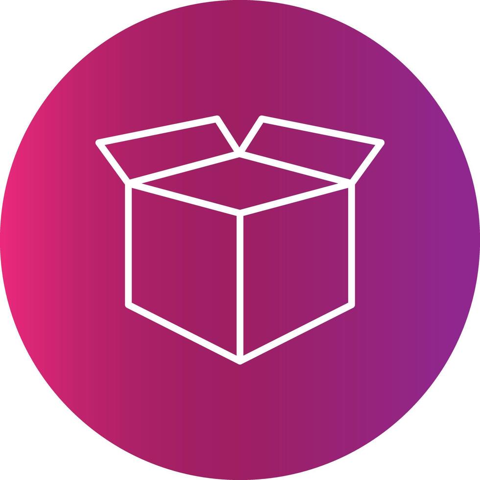 Open Box  Creative Icon vector