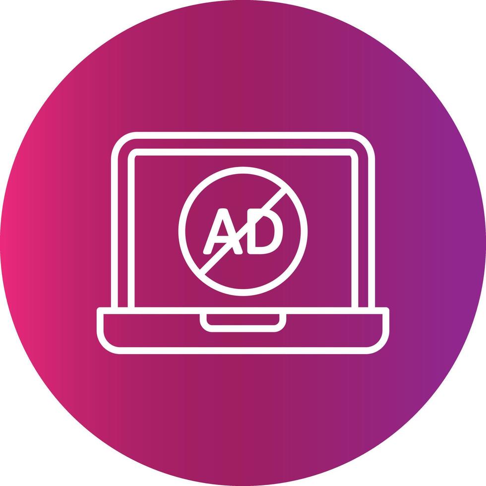 AD Block  Creative Icon vector