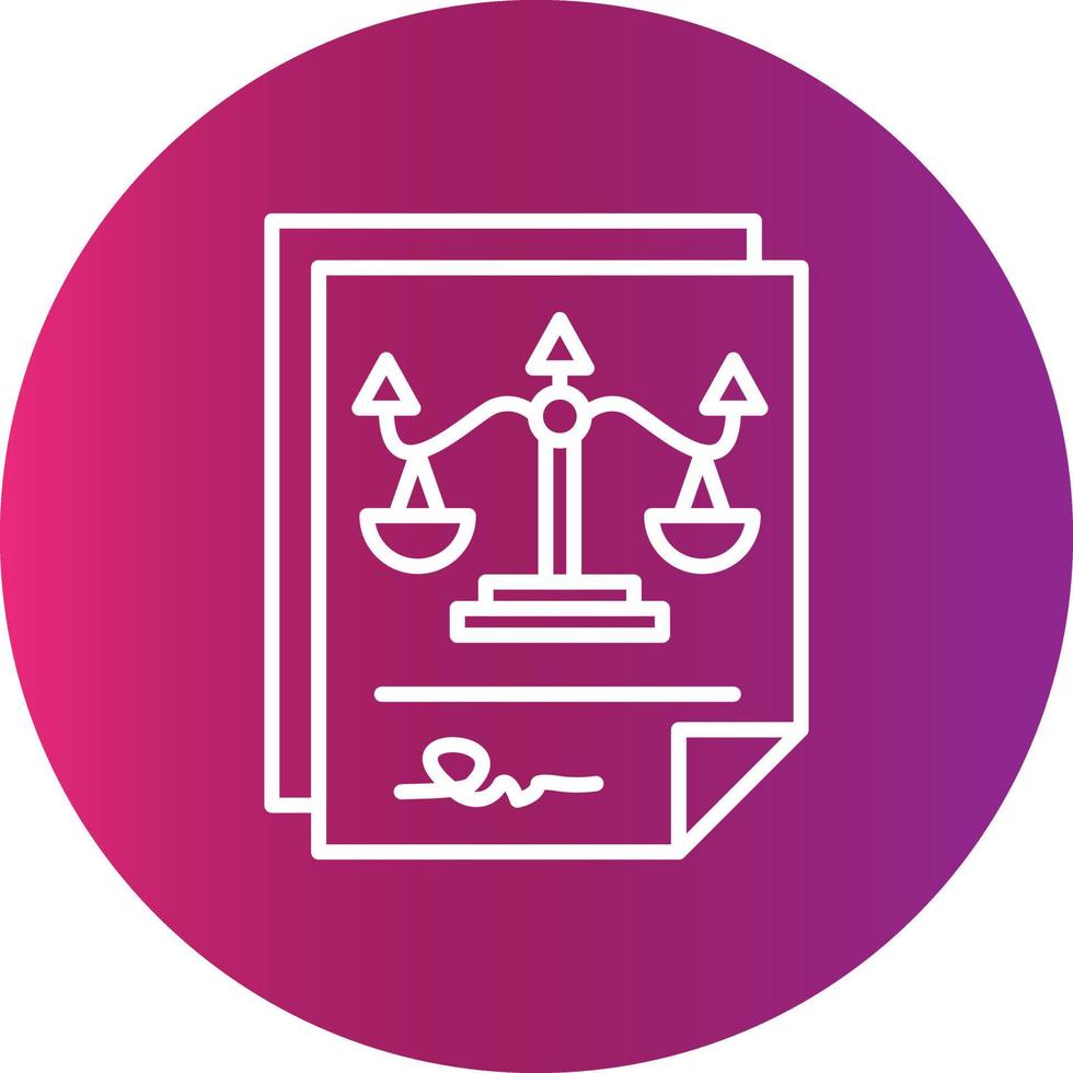Legal Paper Creative Icon vector