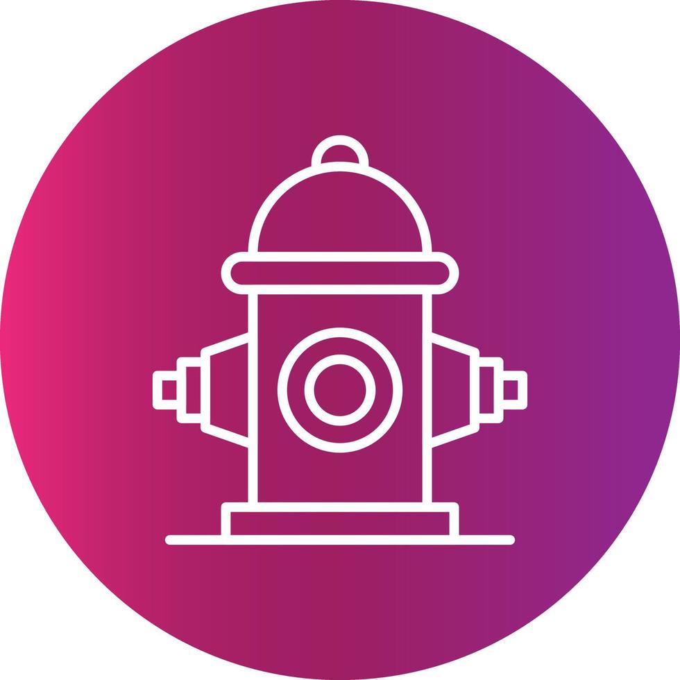 Fire Hydrant Creative Icon vector