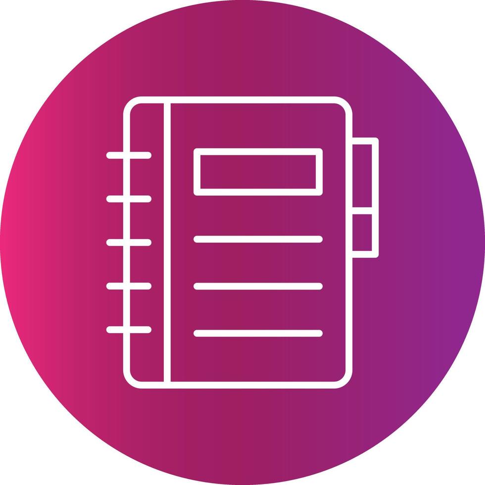 Notebook Creative Icon vector