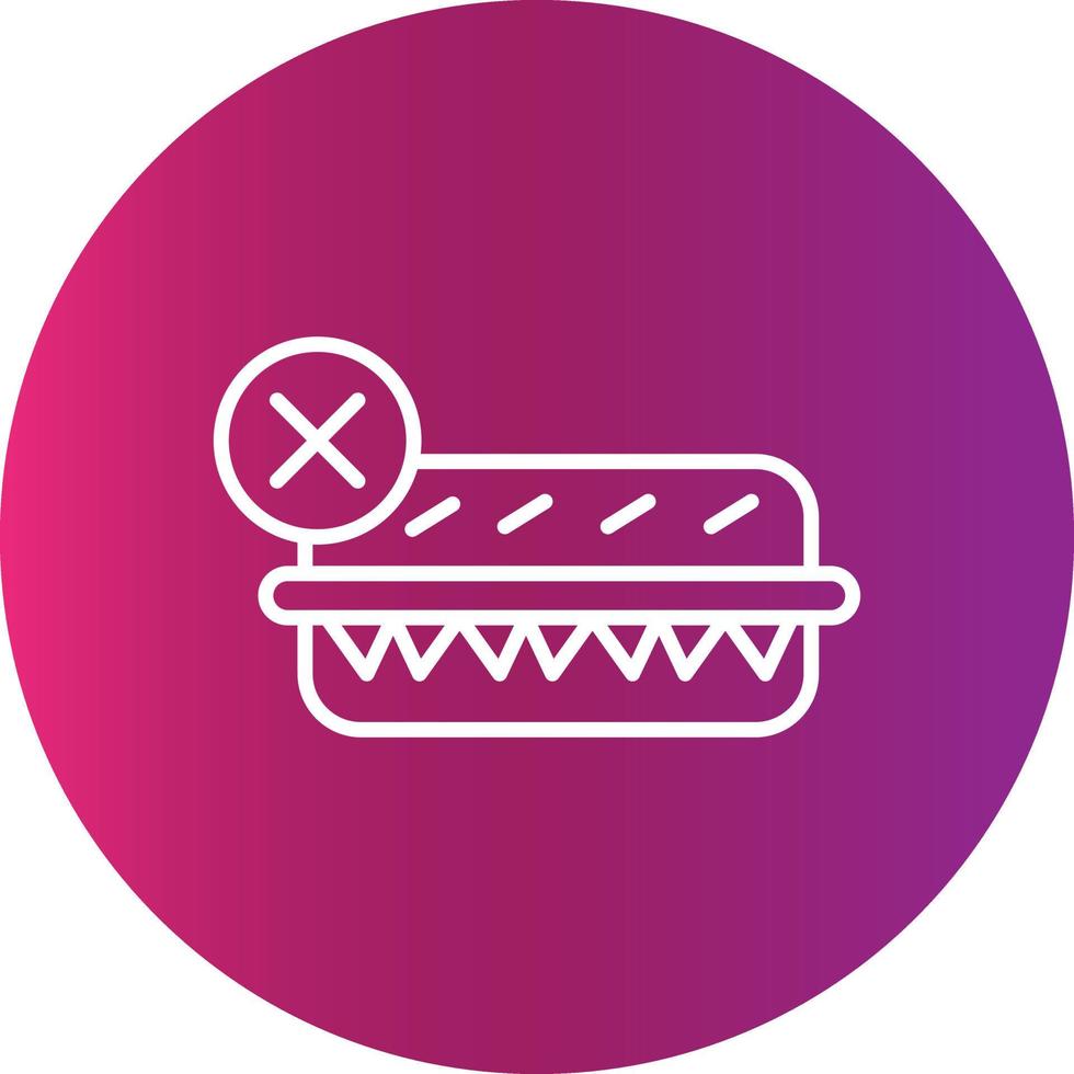 sin icono creativo de comida vector